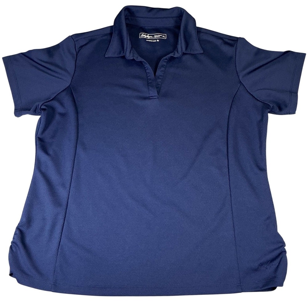 Lady Hagen Hydro-Dri Women's XL Navy Golf Polo Shirt Athletic‎ Activewear Top